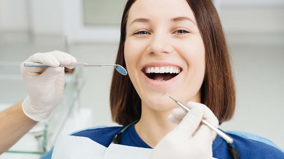 Patient at the dentist